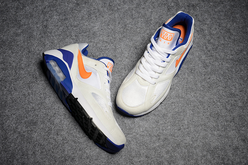 New Nike Air Max 180 White Blue Yellow - Click Image to Close